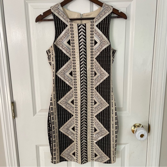 Charolette Russe Aztec Tribal Bodycon Dress - Picture 1 of 6